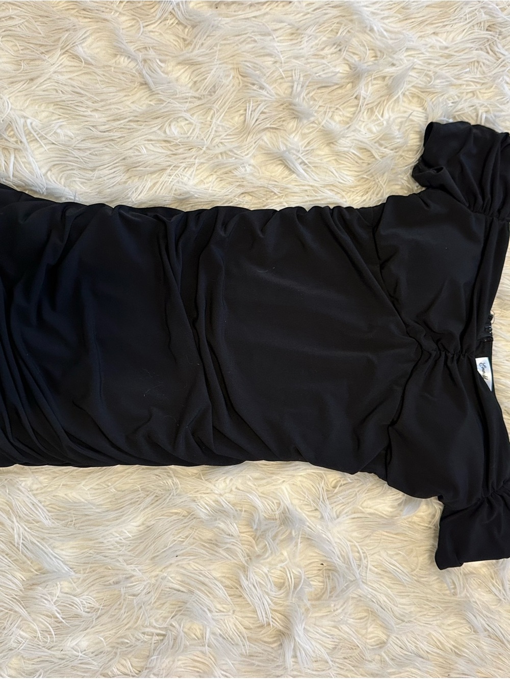Off-Shoulder Black Dress